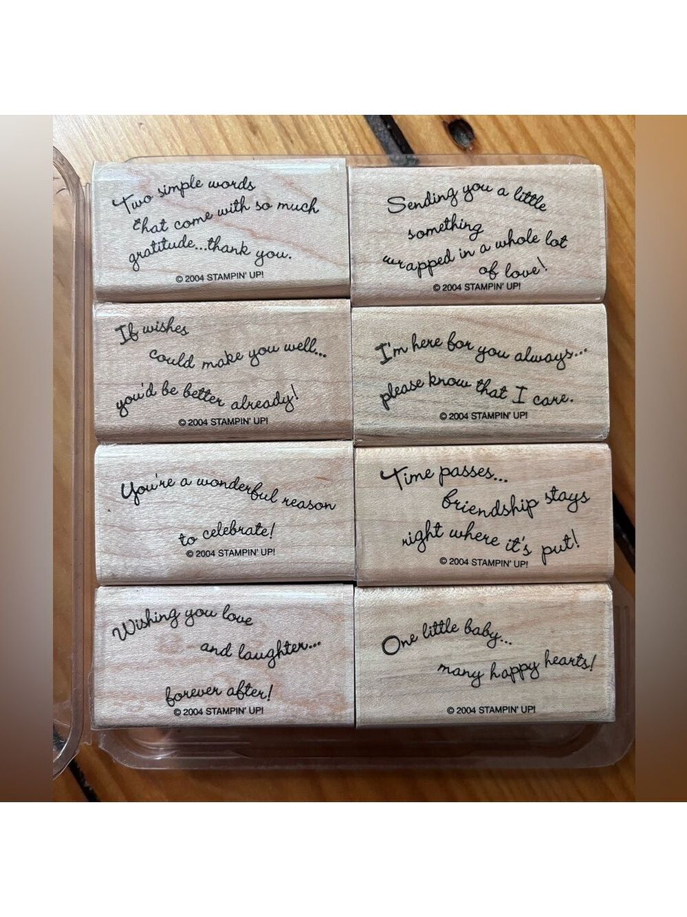 Retired Stampin Up set Curvy Verses